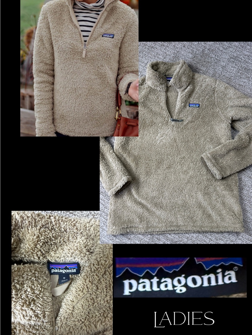 Patagonia Women's Sherpa Zip-Up Pullover - Beige